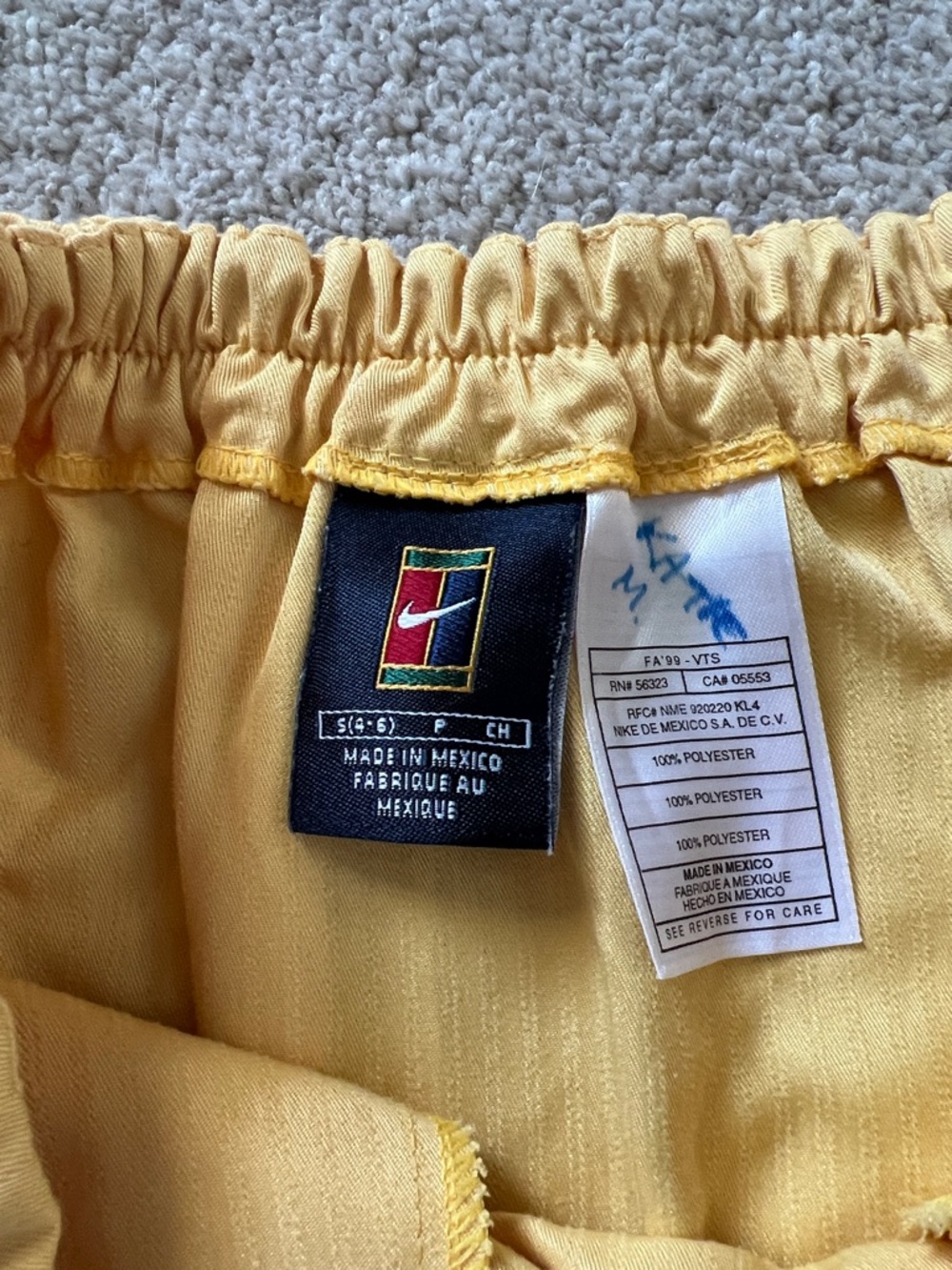 Nike Yellow Mini Skirt - Picture 4 of 8